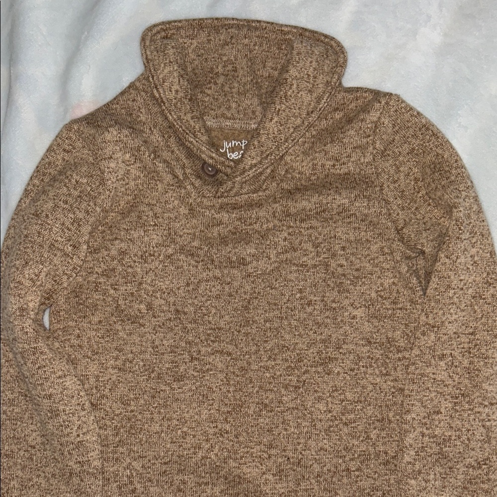 Kids jumping beans Shawl Collar Sweater in Brown 4T
